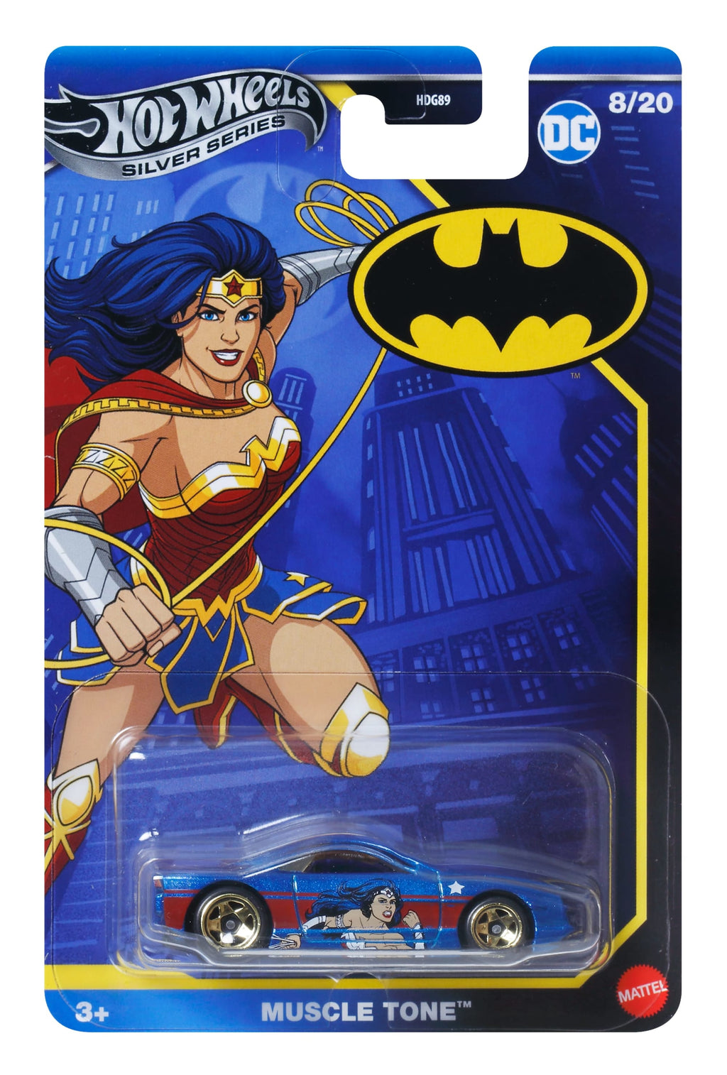 Hot Wheels Collector Vehículo de Colección Auto de Batman Muscle Tone