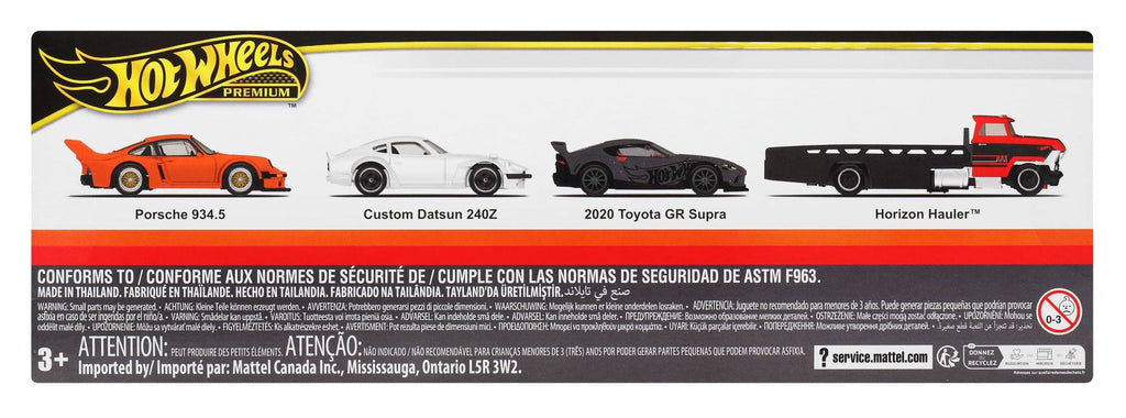 Hot Wheels  Premium  Coffrets Présentation  3Véhicules +1Camion