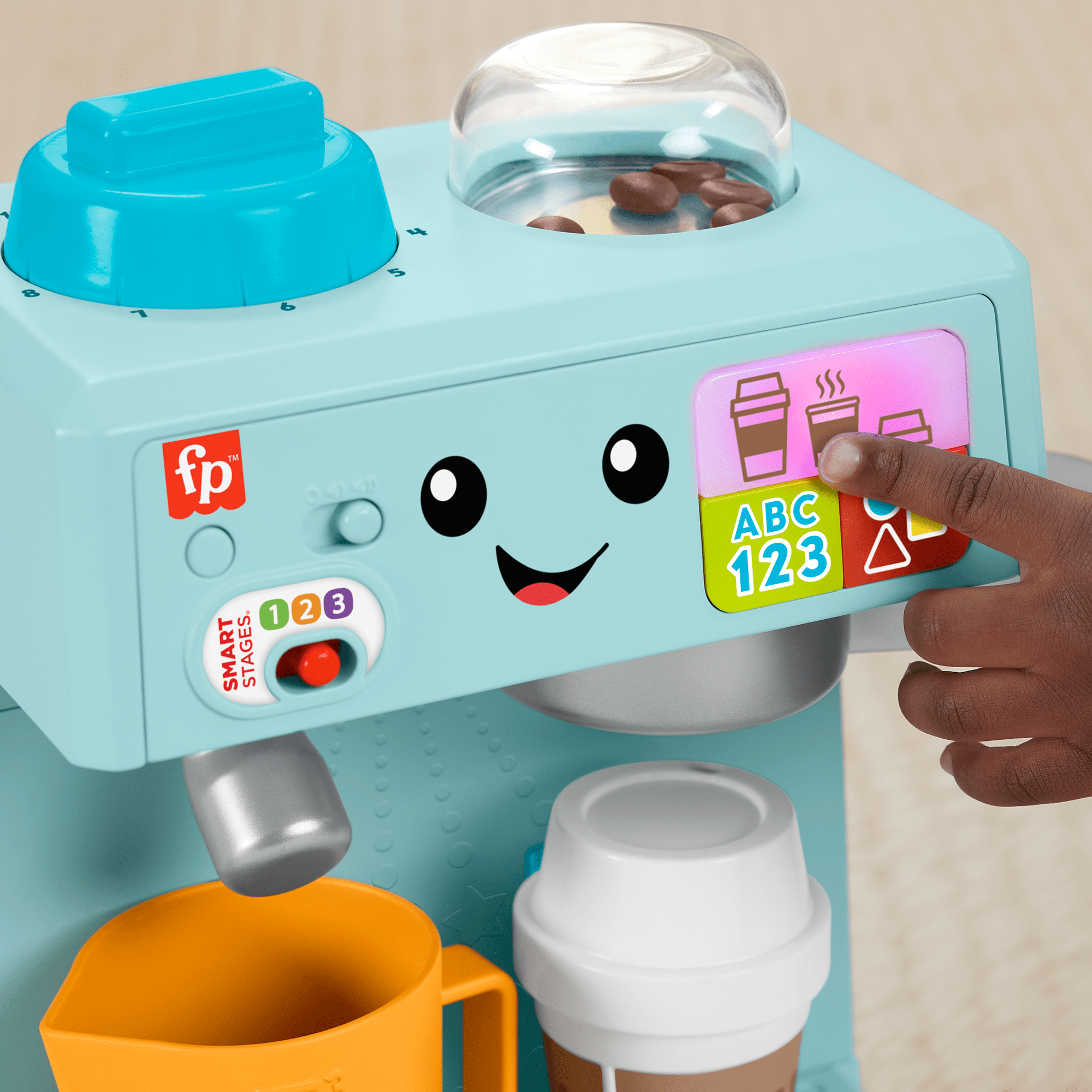 Fisher-Price Aprender e Brincar Brinquedo para Bebês Minha Primeira Máquina de Café