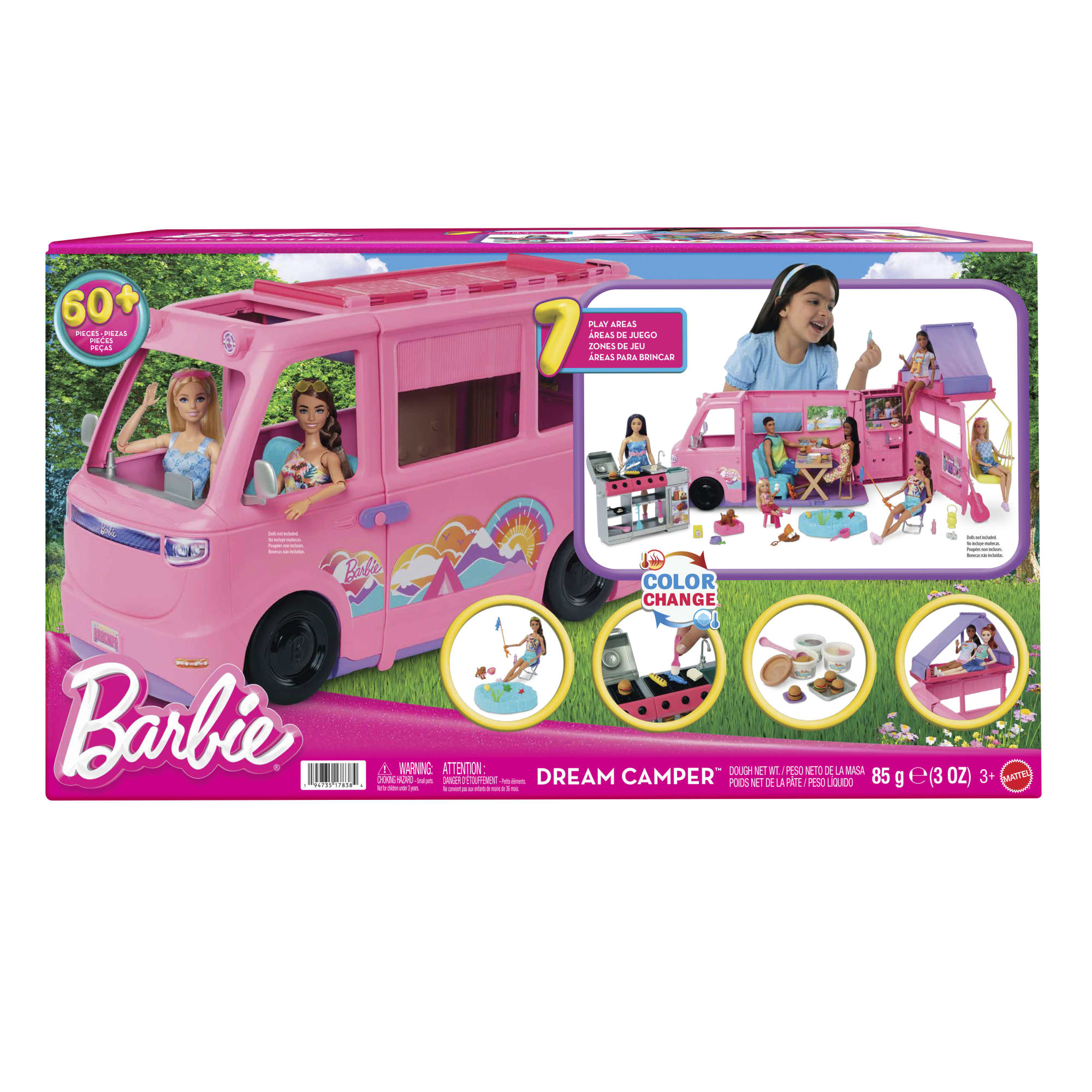 Barbie Vehículo para Muñecas Cámper de los Sueños