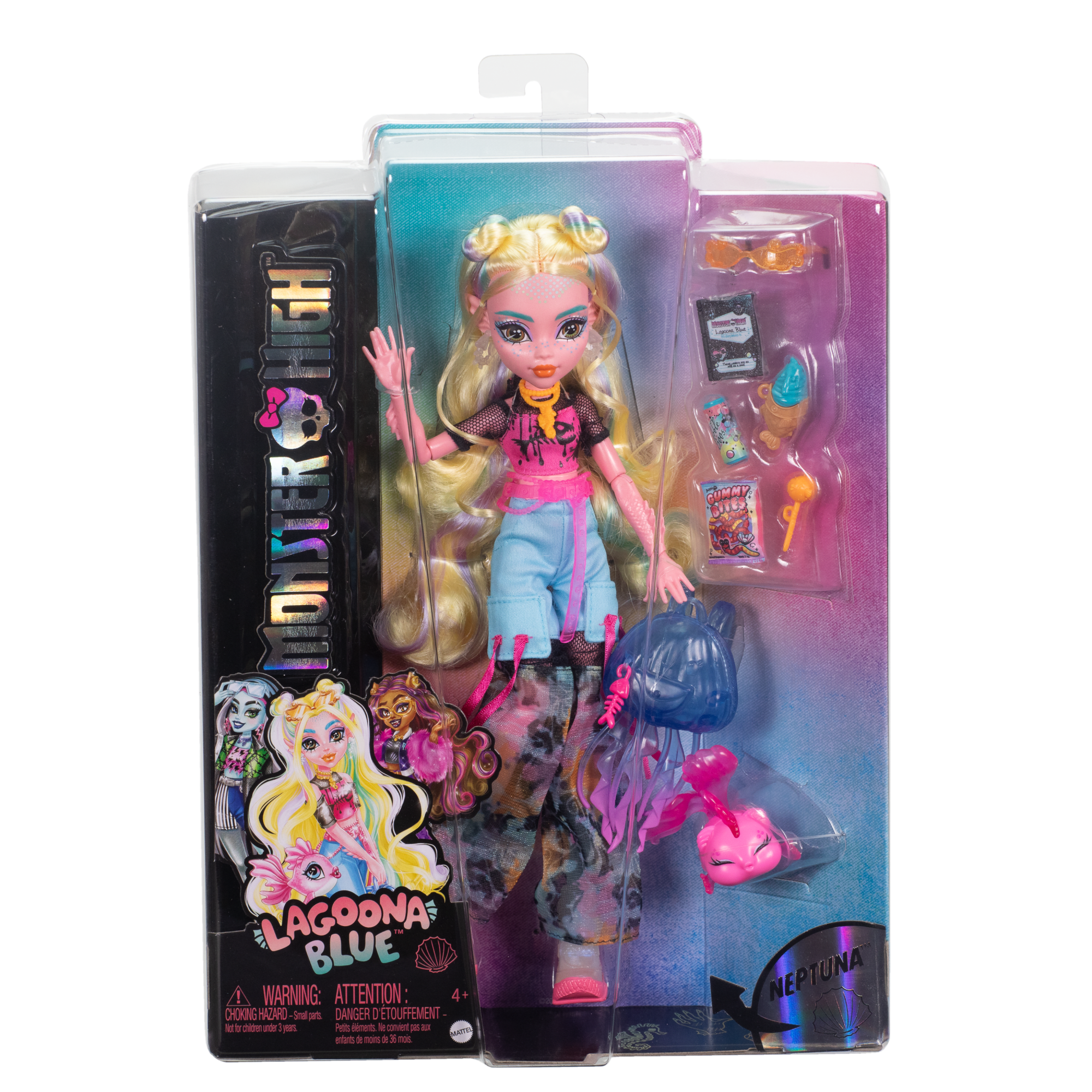 Monster High-Poupée Lagoona Blue-Poupée Avec Animal et Accessoires