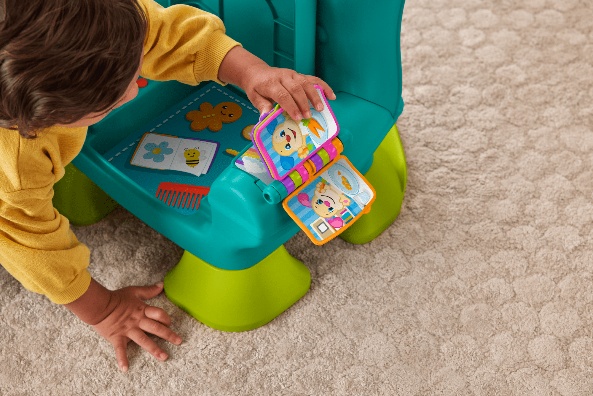 Fisher-Price Ríe y Aprende Juguete para Bebés Silla de Aprendizaje Musical
