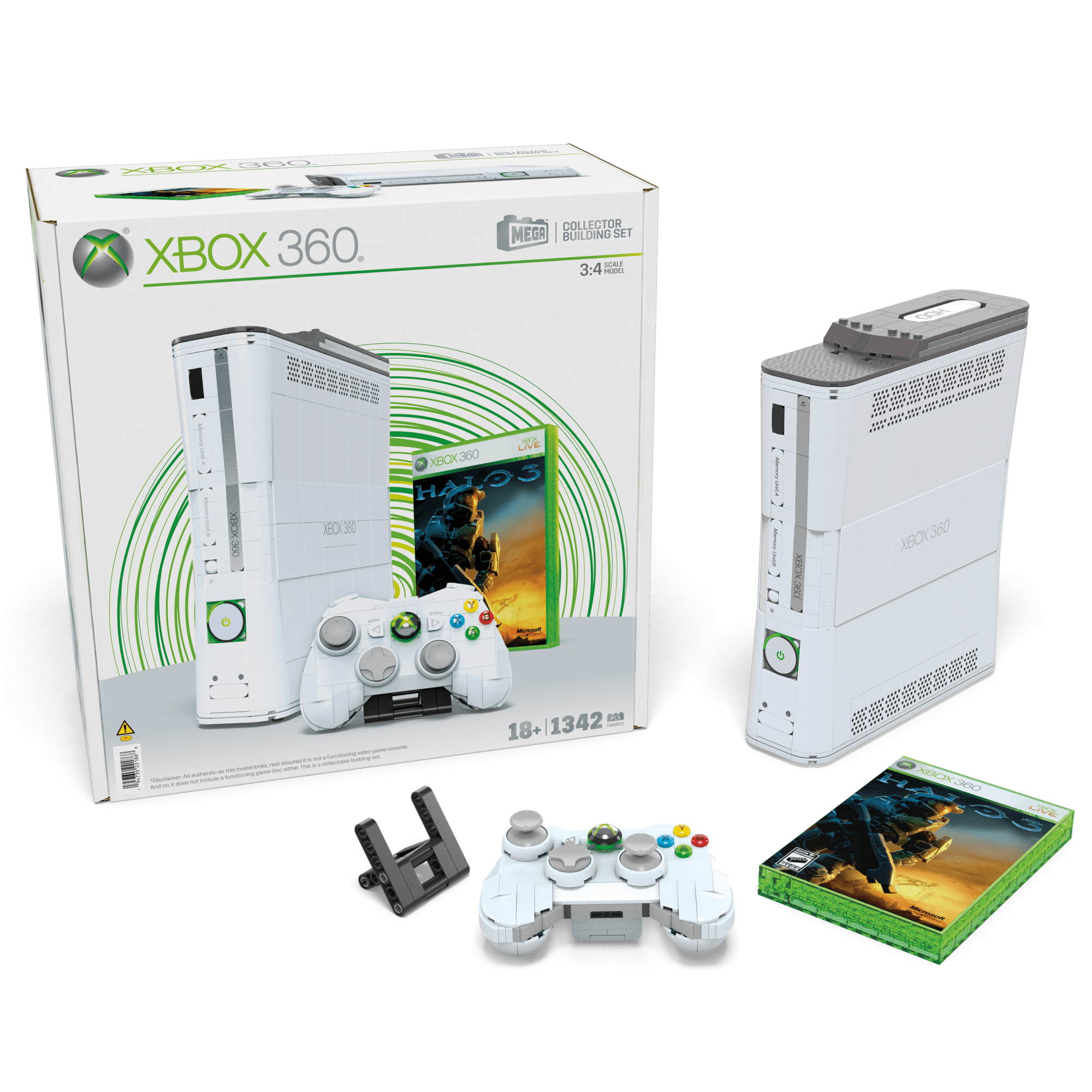 Mega  Xbox360 de Microsoft  Réplique de Coll., Voyants (1342 Pces)