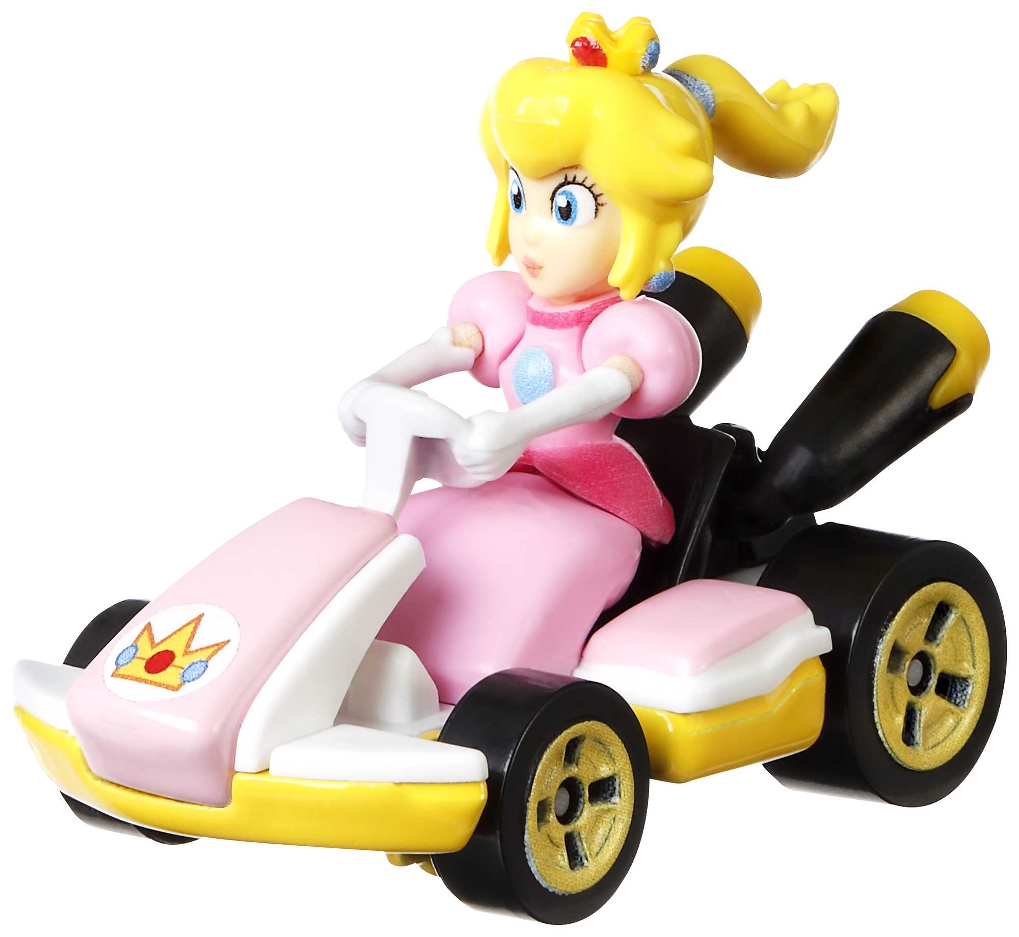 Hot Wheels Mario Kart Vehículo de Juguete Princesa Peach Estándar Kart