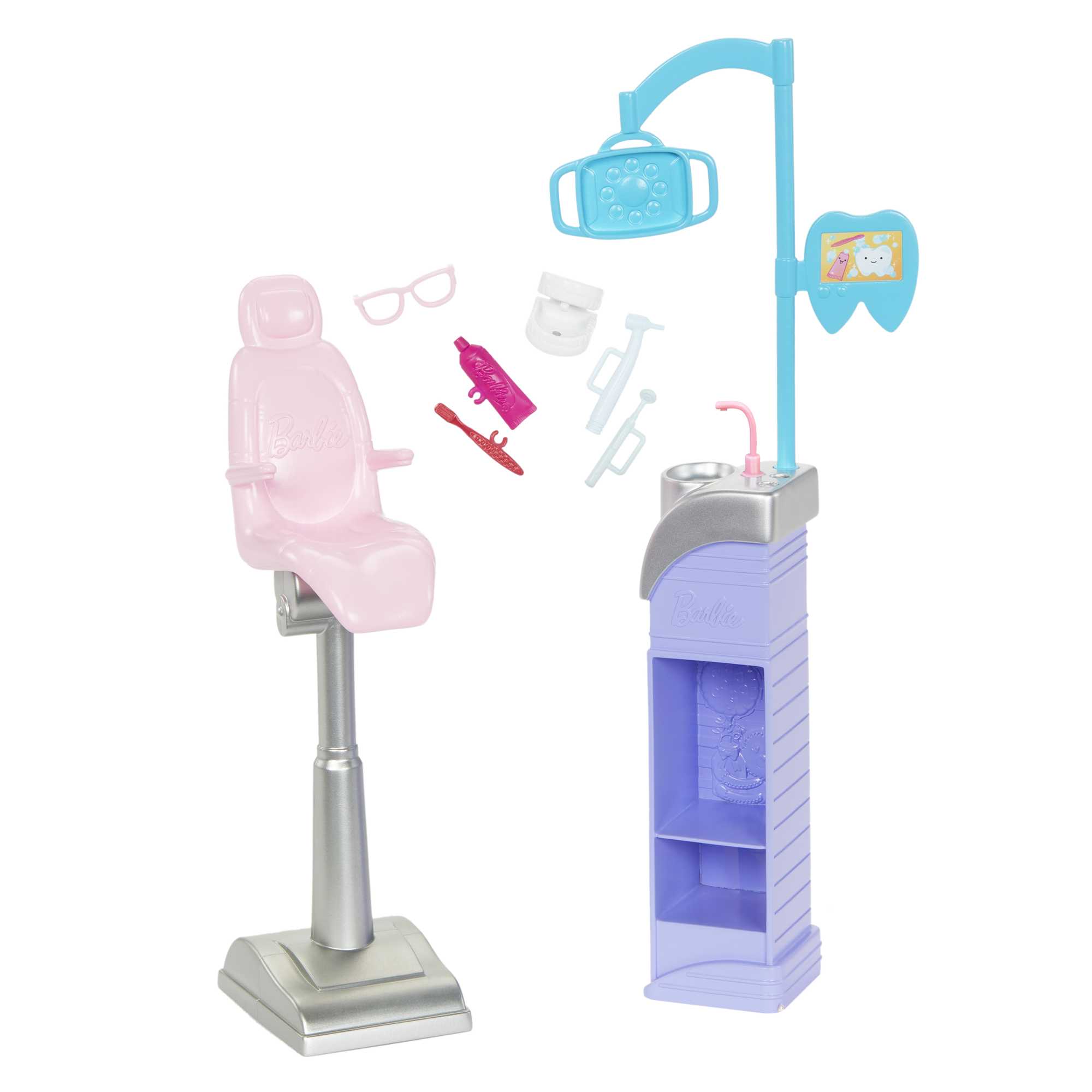 Barbie®-Métiers-Coffret Poupée Barbie® dentiste et Accessoires