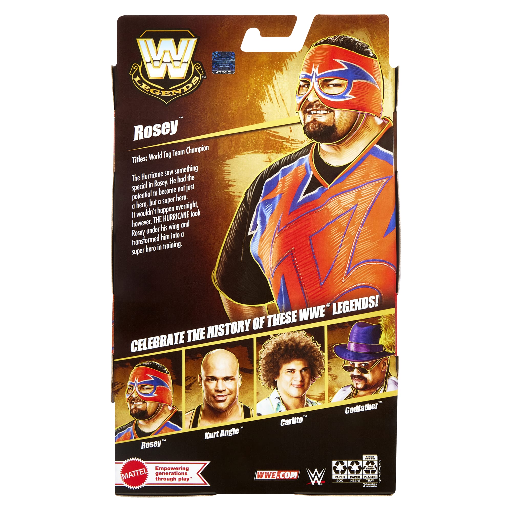 Wwe  Collection Elite  Legends  Série26  Figurine  Rosey