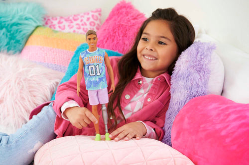 Barbie Ken Fashionistas Doll #212 With Jersey And Prosthetic Leg