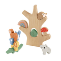 Fisher-Price Arbre D’Équilibre en Bois, Empilage, 10 Éléments