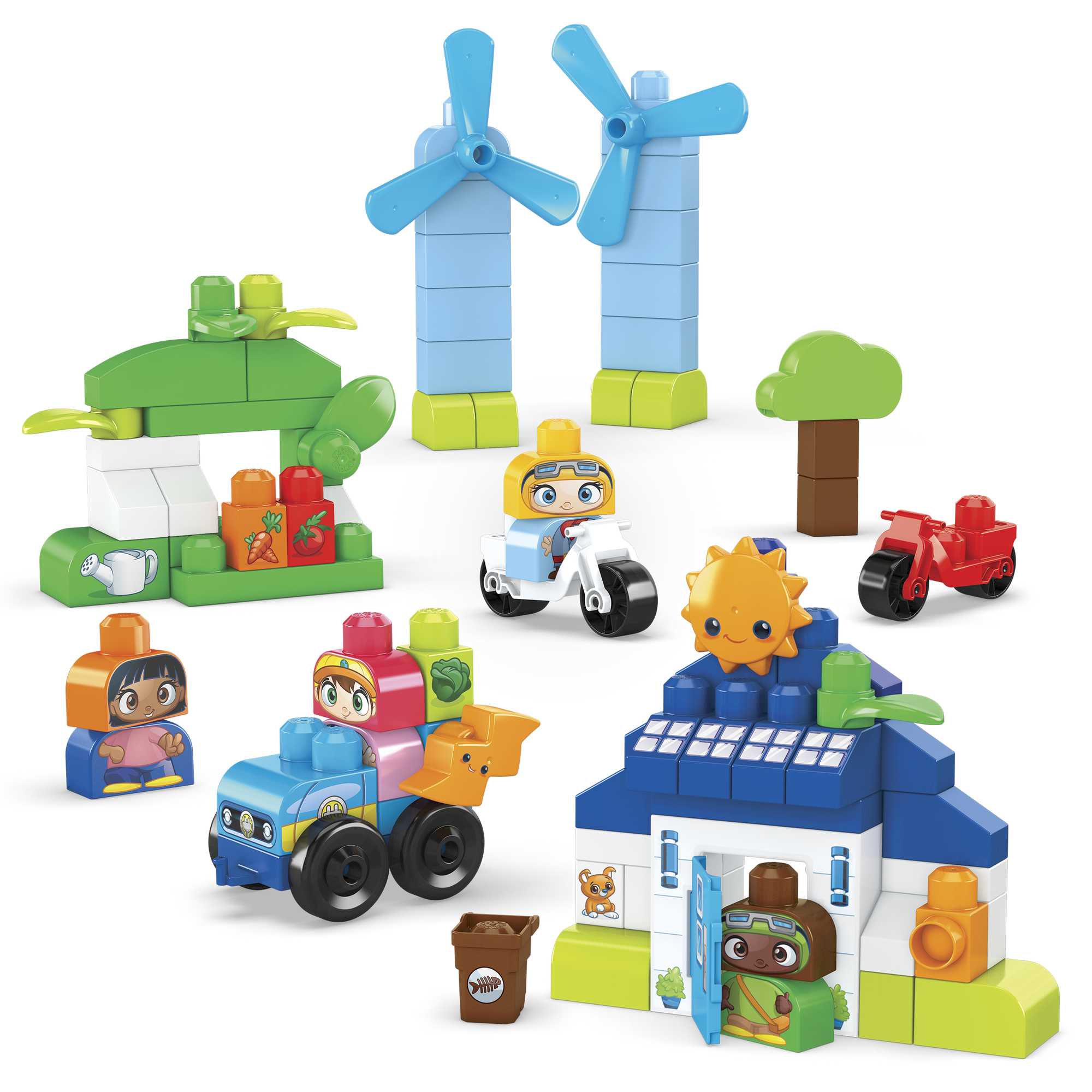 Mega Bloks Ville Verte Maison Écologique Construction et Apprentissage