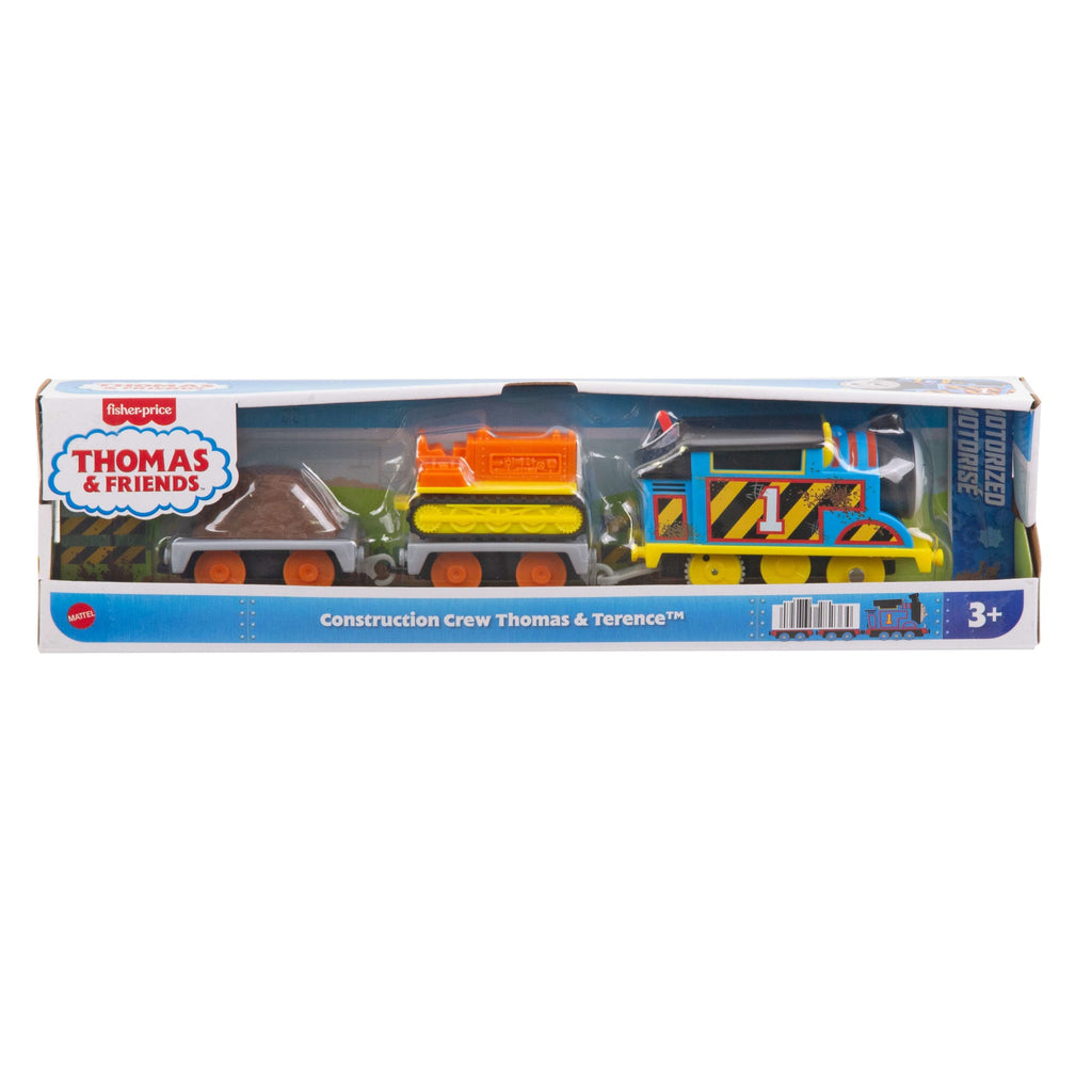 Thomas & Friends Construction Crew Thomas & Terence The Tractor Motorized Toy Train For Kids